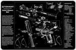 Beck Tek, LLC S&W M&P Pistol Mat, 11"X17", Black Finish 17-SW-MP