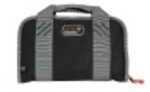 G*Outdoors GPS-1107PCCB Compact Double Pistol Case With Ammo Dump Cup Black 1-2 Handguns