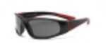 Real Kids Black/Red Flex Fit Pc Smoke Lens 4+ Years