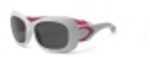 Real Kids White/Pink Flex Fit Smoke Lens 7+ Sunglasses