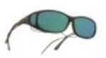 Cocoons MS Fitover Black Frame/Green Mirror Sunglasses