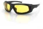 Bobster Chamber Sunglasses-Black Frame/Clear Reflective Lens