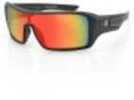 Bobster Paragon Sunglasses-Matte Black/Red Mirror Lenses
