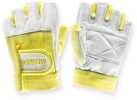 Specifically designed to fit the contours of a woman's hand is the Yellow Grizzly Paw Gloves in xsmall. The soft, durable leather has a flex backing for increased mobility. Padding in the palms and fi...