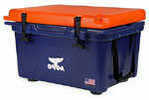 When You Have a Small Hull Or Haul, The OrCA 26 Quart Cooler With Orange Lid And Navy Bottom Will Fit Your Needs. Great For Tight spaces And Small Game. Orca Coolers Are Roto-Molded In American's Hear...