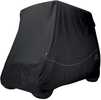 Golf Car Quick-Fit Short Roof Cover protects golf cars from sun, weather damage and dirt. The weather Protected fabric won't shrink or stretch. Elastic cord in bottom hem for a custom fit. Rear zipper...