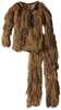 Material: Poly Mesh/Cotton Twill Color: Woodland Camo Size: Youth Large Type: GHILLIE Suit Other FEATURES:: Jacket, Hood, PANTS, Gun Wrap And Stuff Sack. Elastic Waist & Cuff In Jacket Elastic & Draws...