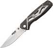 Bear Edge Black and Silver Aluminum Sideliner Knife 3-3-8in Blade
