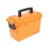 Application: .30 Cal Capacity: 11.5X7.25X5.06 Type Operation: Latch Color: Safety Orange Material: Plastic Other FEATURES:: Base To Lid INTERLOCKING System For STACKING, 3 Lock POINTS, Compression Fit...