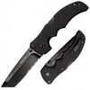 Cold Steel Cs-27BTH Recon 1 4" Folding Part Serrated DLC Coated American S35VN Blade/ Black Textured G10 Handle