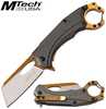 The MTech USA MT-A1028GY Cleaver Spring Assisted Knife by Master Cutlery has awesome looks and big cutting potential. It features a spring assisted 3Cr13 stainless steel two-tone cleaver blade and a t...