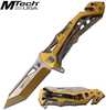 MTech USA Assisted 3.25 in Blade Gold Aluminum Handle