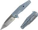Defcon Radioactive folder features a 3.25 in D2 steel blade with an 7.80 in overall length.  Blue titanium handle.  Comes complete with a pocket clip|0.6|7.5|4.5|1.0|Blade length: 3.25 in|Overall leng...