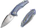 Defcon Shark's Tooth Folder 3.5 in Blade Blue Titanium Hndl