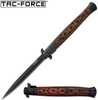 Tac-Force Assisted 5.5 in Blade Brown Pakkawood Handle