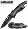 Tac-Force Assisted 3.25 in Blade Gray Aluminum Handle