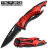 Tac-Force Assisted 3.25 in Blade Red Aluminum Handle
