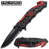 Tac-Force Assisted 3.25 in Blade Red-Black Aluminum Handle