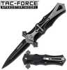 Tac-Force Assisted 4.0 in Blade Black-Silver Aluminum Handle