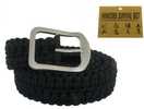 Impulse Product Paracord Belt with Steel Buckle Black