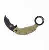 Chiroptera Karambit developed with Derespina knives manufactured by Fox Italy features a 2.55 in N690Co steel karambit blade.  OD green G-10 handle with a pocket clip.  6.10 in overall length.  Weight...
