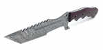 The Tanto Tracker Knife from BucknBear provides a practical survival knife with many different applications depending on your needs. This full tang tanto blade is made from Damascus steel and has an o...