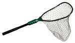 The Adventure Ego Large Landing Net Has 19" By 21" Hoop, 36" Handle, And 31" Bag Depth. The Large Size Is Good For Bass, Walleye, Red Fish, And Saltwater Trout. The Fishing Net floats, And It Has Non-...