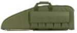 NCSTAR 2907 Series Rifle Case Green Nylon 36" Length Includes 5 Exterior Mag Pouches Extra Wide to Allow Room for Scoped