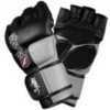 Hayabusa Tokushu 4Oz MMA Gloves Black/Slate Grey Med