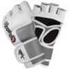 Hayabusa Tokushu 4Oz MMA Gloves White/Slate Grey Med