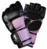 Hayabusa Tokushu 4Oz MMA Gloves Black/Dk Orchid Sm