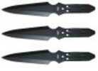 Sleek Styling And Lightweight Construction makes These throwers Fast And Accurate. Each Of The Three Throwing Knives Is constructed From One Piece Of Tempered High Carbon Stainless Steel With a Black ...
