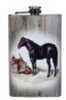 Rep 9 Oz Linda Picken Horse Flask