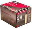 Other FEATURES:: Velocity: 1116 Fps. Energy: 213 FT Lbs.  Loaded With Brass Cases.  Caliber: .38 Special Bullet Type: ARX Bullet Weight In GRAINS: 77 GRAINS Cartridges Per Box: 20 Boxes Per Case: 10 R...