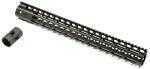 This NSR (Noveske Skinny Rail) features a 6005-T6 Aluminum Construction With a Black hardcoat anodized Finish, a 1913 Continuous Top And Bottom Rail, And a keymod Direct Attachment System. It Comes Wi...