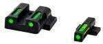 Hiviz MPSN321 LiteWave H3 S&W M&P Shield 9/40/45 9mm/40S&W/45 Tritium/Fiber Optic Green