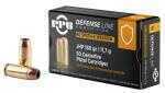 Prvi Partizan 40 S&W Ammo 180 Grain Jacketed Hollow Point ammo offers the following information; This Prvi Partizan 40 S&W is loaded with a 180 grain Jacketed Hollow Point bullet.