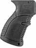 The AGR-47 pistol grip enhances grip control, reduces slipping and wrist fatigue, improving overall control during firing sequences.