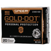 Gold Dot Has Earned The Respect Of Police Officers World-Wide. No Other Ammunition Combines Such a Consistent Level Of High Performance. These Loads Deliver In All situations, Which Is Why You Can Tru...