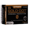 Link to Gold Dot Has Earned The Respect Of Police Officers World-Wide. No Other Ammunition Combines Such a Consistent Level Of High Performance. These Loads Deliver In All situations, Which Is Why You Can Trust Them For Home And Personal Defense. Gold Dot Hollow-Point Bullets Are Very Accurate, Tough And unbelievably Consistent.