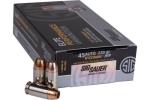 45 ACP 230 Grain Jacketed Hollow Point 50 Rounds Sig Sauer Ammunition