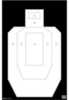 Unofficial IPSC Paper Practice Target. Black Background On White Paper provides a highly Visible Silhouette. Scoring lines Are Shaded So as To Not Be Seen While Shooting. - All Weather Resistant Targe...