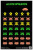 Action Target Inc Gs-ALIENIN-100 Alien Invasion Hanging Paper 23" X 35" Aliens Black/Green/Peach/Yellow 100