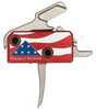 Rise Armament The Patriot High Performance AR-Platform Silver/Red/White/Blue Single-Stage Flat 3.50 Lbs Right