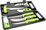 HME Game processing kits Are Made With Strong And Durable Black Oxide 420HC Steel And Non-Slip TPR Rubber Handles.