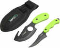 HME 2-Piece Skinning Kit Includes a 3.5 Gut Hook Knife And a 3.5 Fixed Blade Knife- Both Equipped With 420HC Steel.