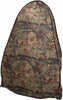 HME Products Spring Steel Pop Up 2 Person Ground blinds Have JM Stick And Limb Camo Made With Polyester Fabric.