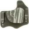 This Homeland Hybrid holster is made of leather and has an adjustable ride height. It fits Beretta 92.
