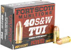 Fort Scott Munitions TUI Ammo Is a Match Grade Handgun Bullet, Designed To Be Reassuringly Effective For Self-Defense. Engineered To Tumble Upon Impact And Create a Dynamic Wound Cavity, The Unique, p...