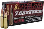 7.62X39mm 117 Grain Solid 20 Rounds Fort Scott Munitions Ammunition